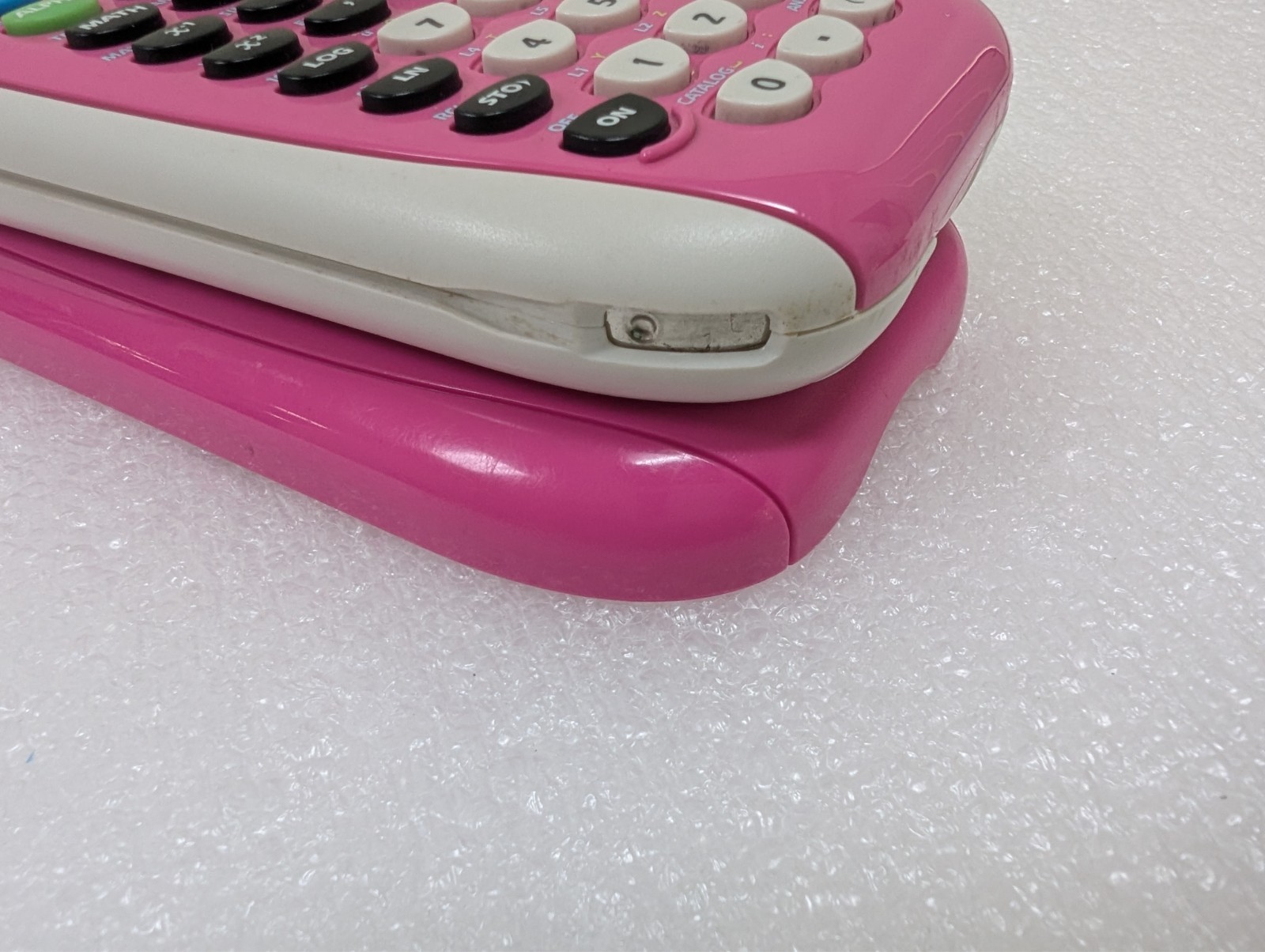Texas Instruments TI-84 Plus C silver edition Graphing Calculator w/ pink cover