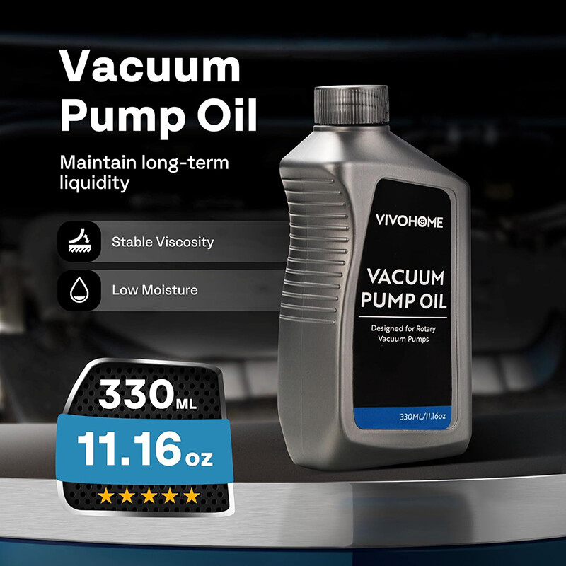 4 Pack Premium High HVAC Vacuum Pump Oil 330ml High Viscosity & Low Moisture