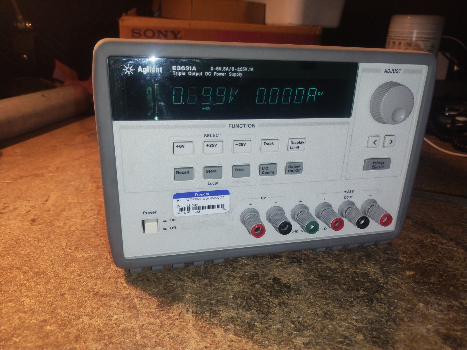 KEYSIGHT TECHNOLOGIES E3631A Power Supply – Used