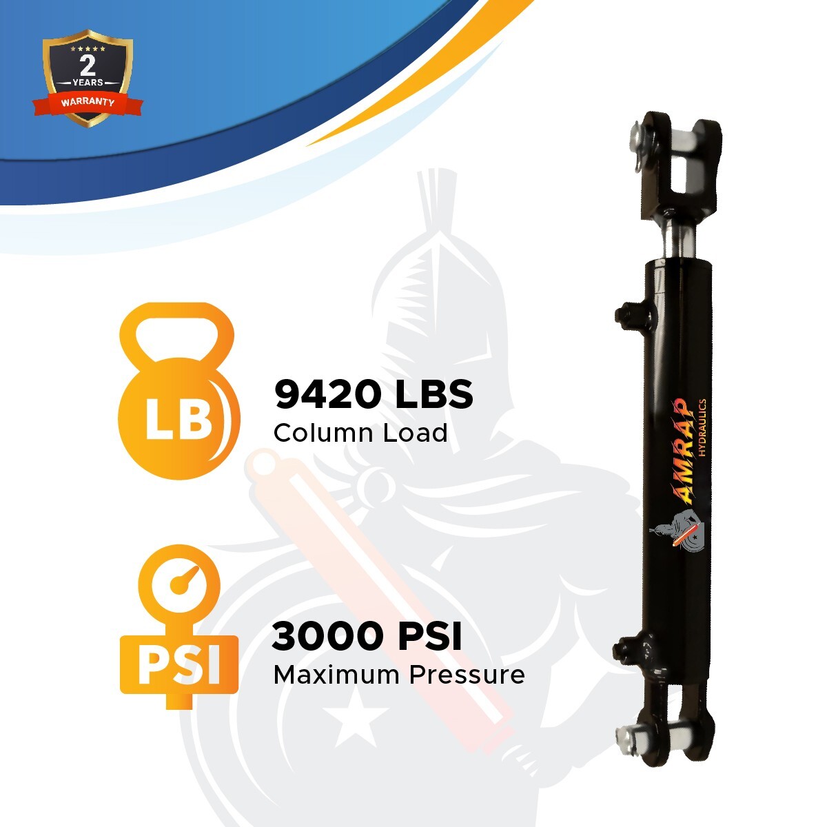 2×6 Hydraulic Cylinder – 2″ Bore x 6″ Stroke Welded Clevis Hydraulic Cylinder