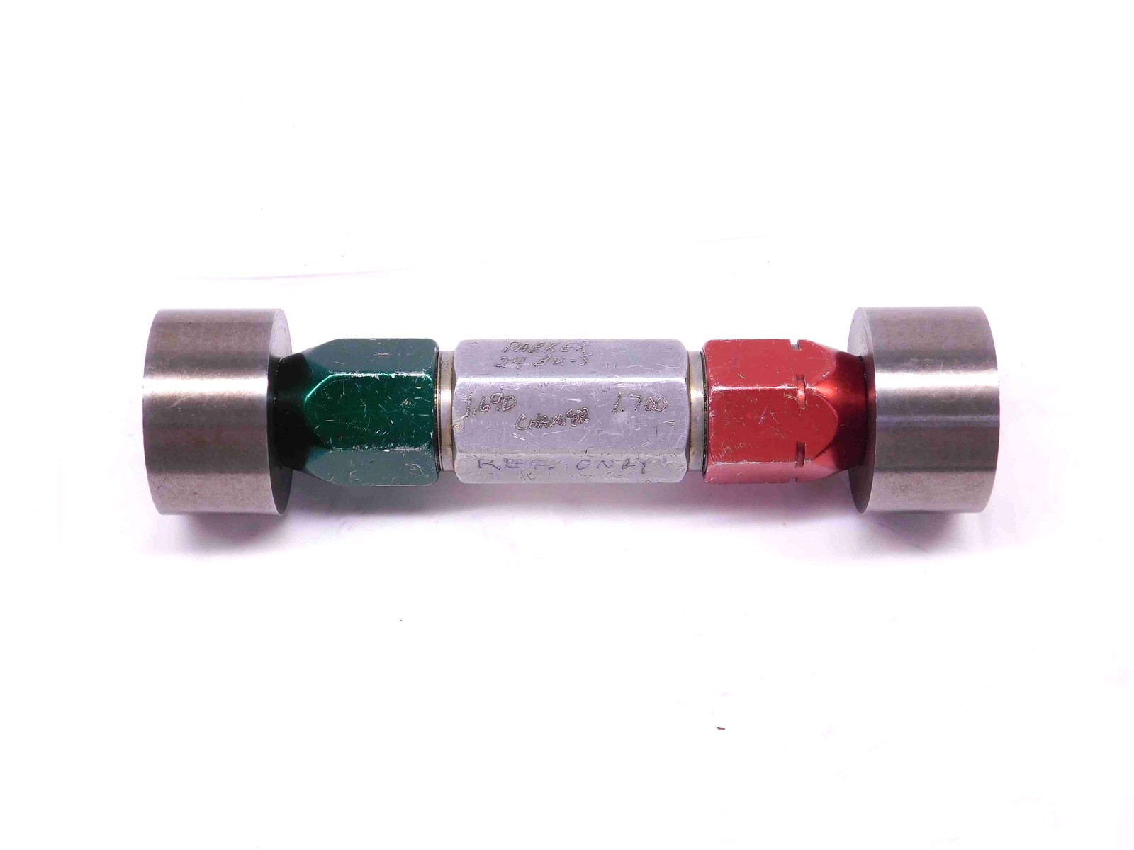 1.6900 & 1.7000 PIN PLUG GAGE GO NO GO 1.6875 +.0025 1 11/16 43 mm 1.690 1.700