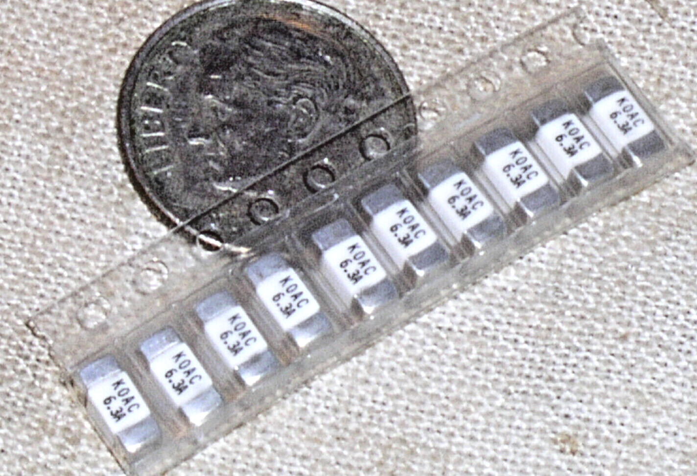 10 KOA SPEER CCF1N6.3TTE 6.3A 6.3 A AMP 125V AC 60V DC SMT SMD 2410 CHIP FUSE
