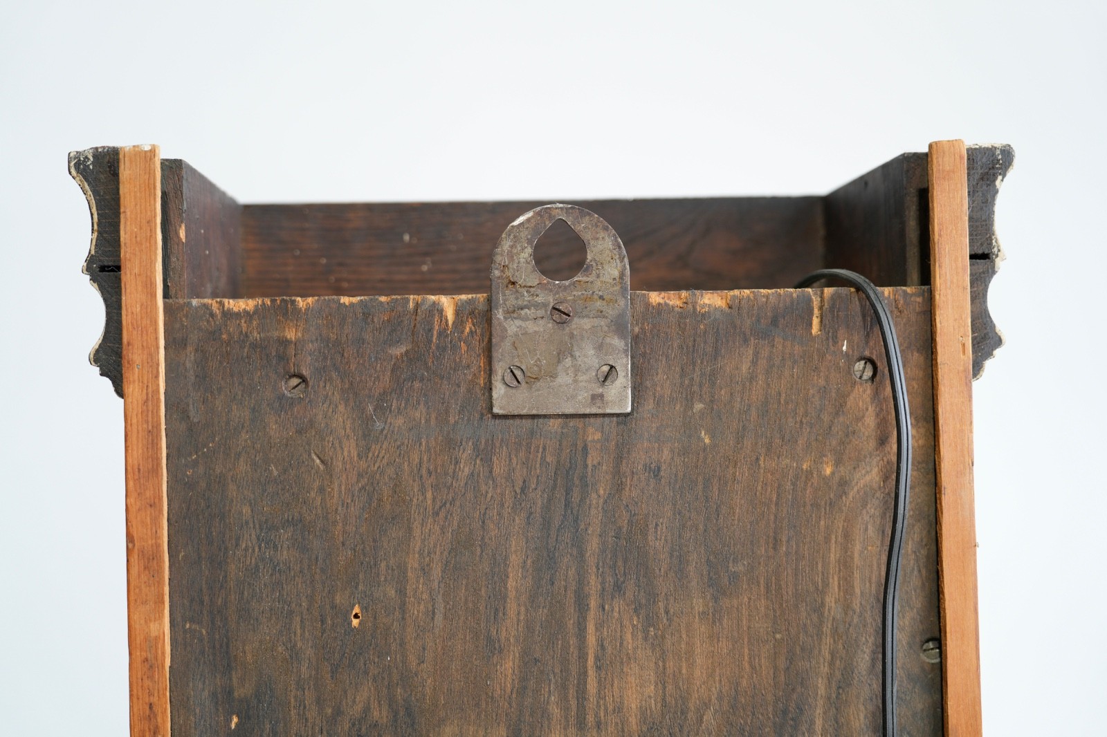 Antique Time Recorder Vintage Time Card Clock Oak Cabinet Olympia wood