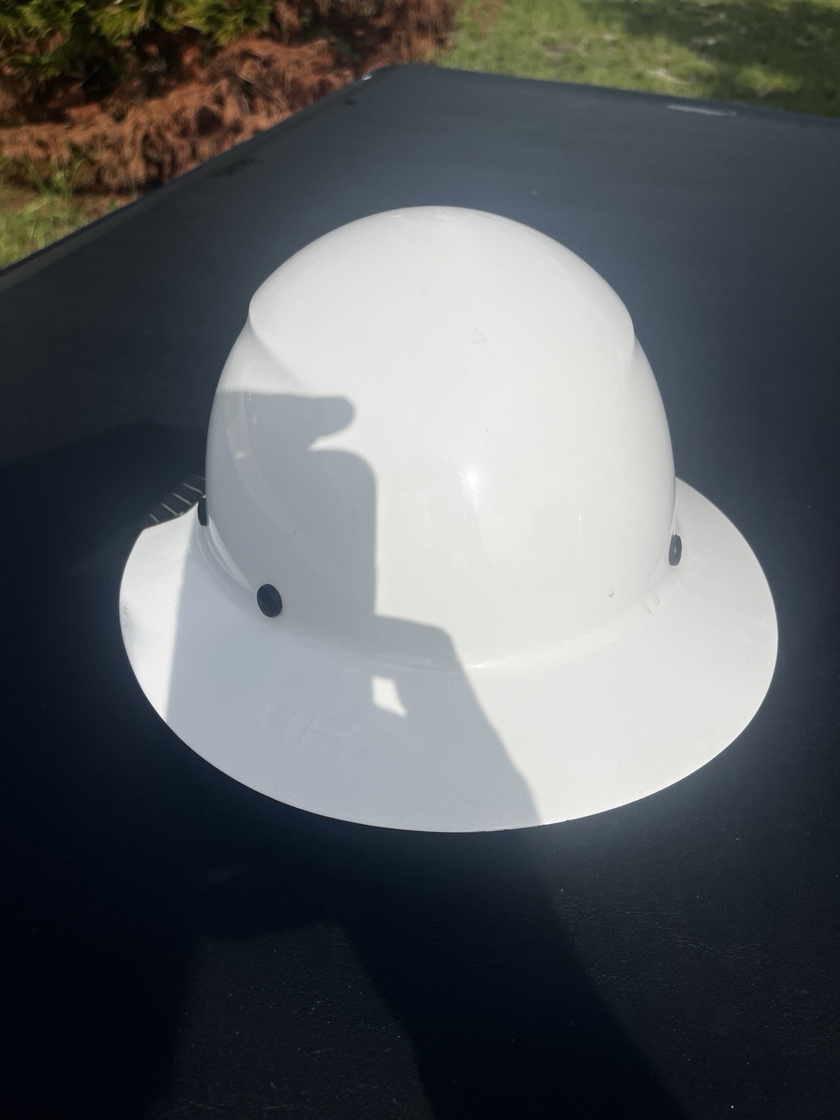 LIFT SAFETY Dax Fiber Resin Full Brim Safety Helmet 6 Point Suspension White