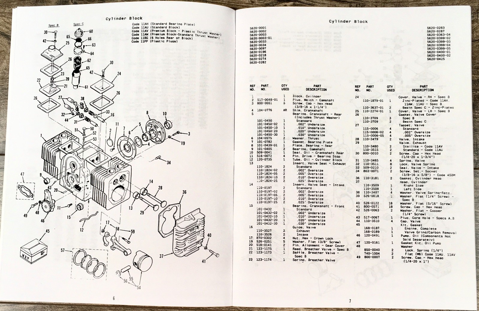 Lot Onan P216 P218 P220 Engine Service Parts Repair Manual Overhaul Shop Book