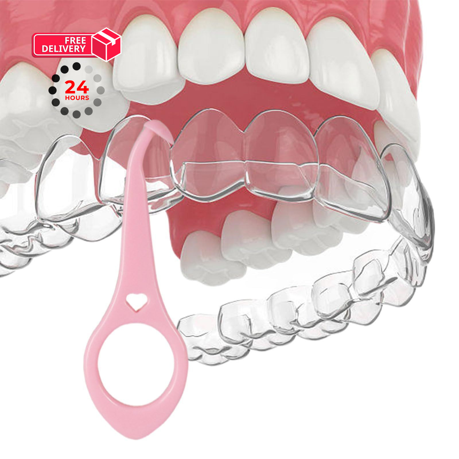 Clear aligner removal 2 Count (Pack of 1), dark blue + pink+green+black