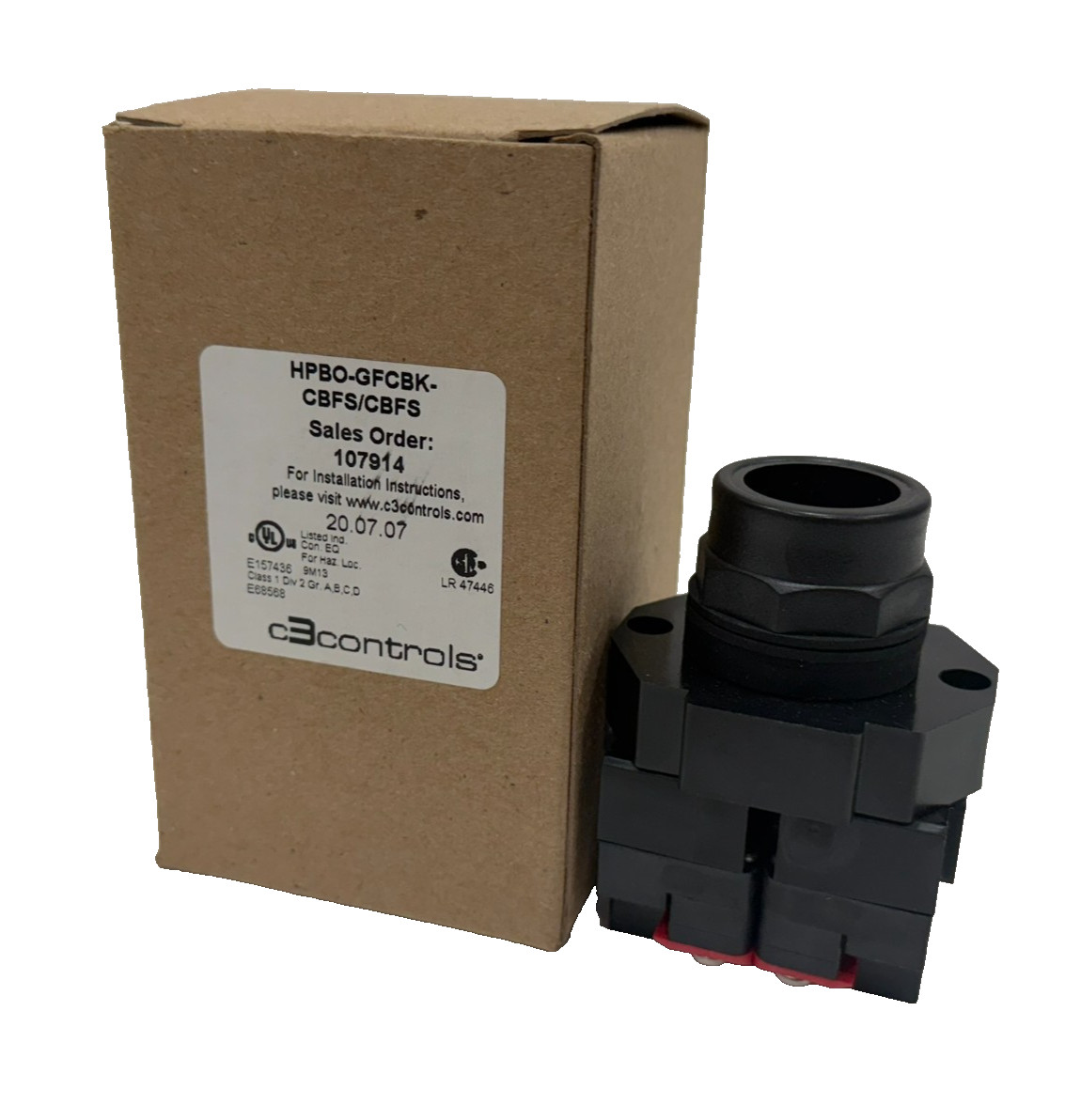 NEW C3 CONTROLS HPBO-GFCBK-CBFS/CBFS PUSH BUTTON 107914 HPBOGFCBKCBFS CBFS