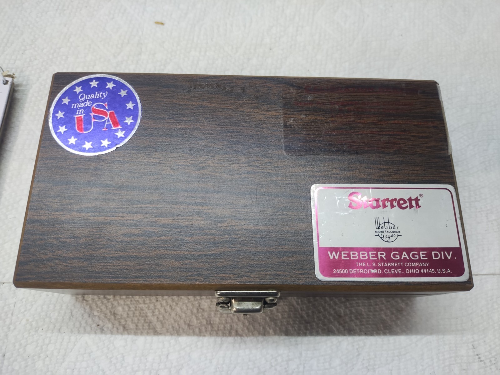 Starrett Weber RS28A1 Gage Block Set Grade 2