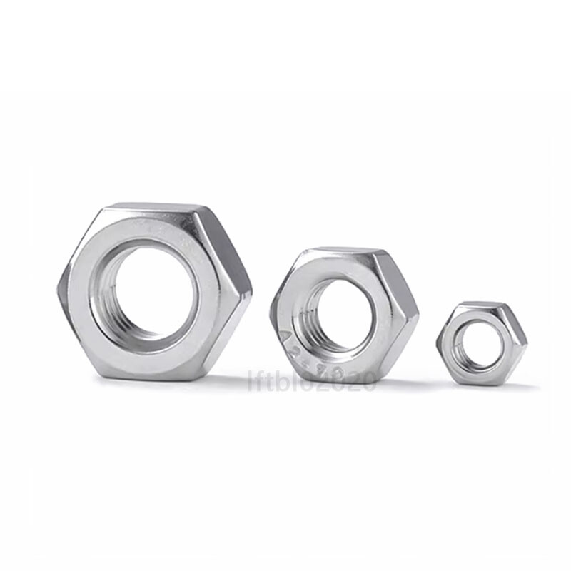 Metric Stainless Steel Hex Nuts DIN 934 M2 M2.5 M3 M3.5 M4 M5 M6 M8 M10 M12~M64
