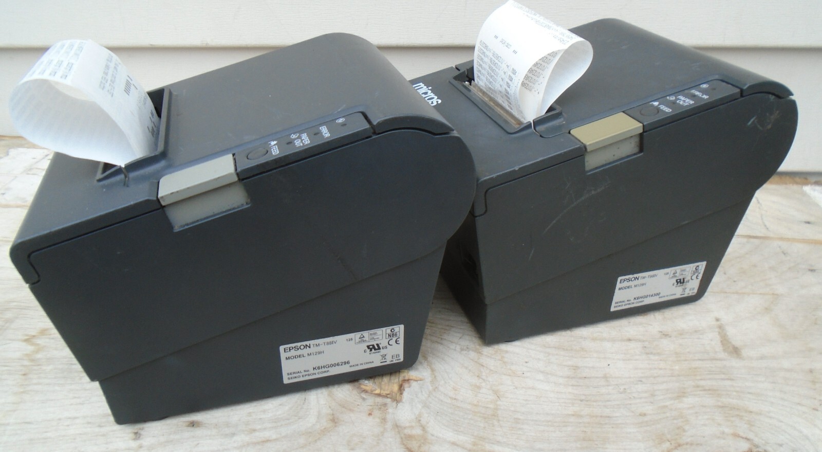 Micros Epson M129H TM-T88IV Thermal POS Receipt Printer Serial / FREE SHIP