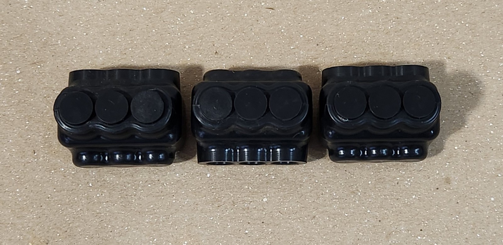 Lot of 3 Polaris IPL4-3 Connector #4 to 14 AWG CU9AL 600V Max