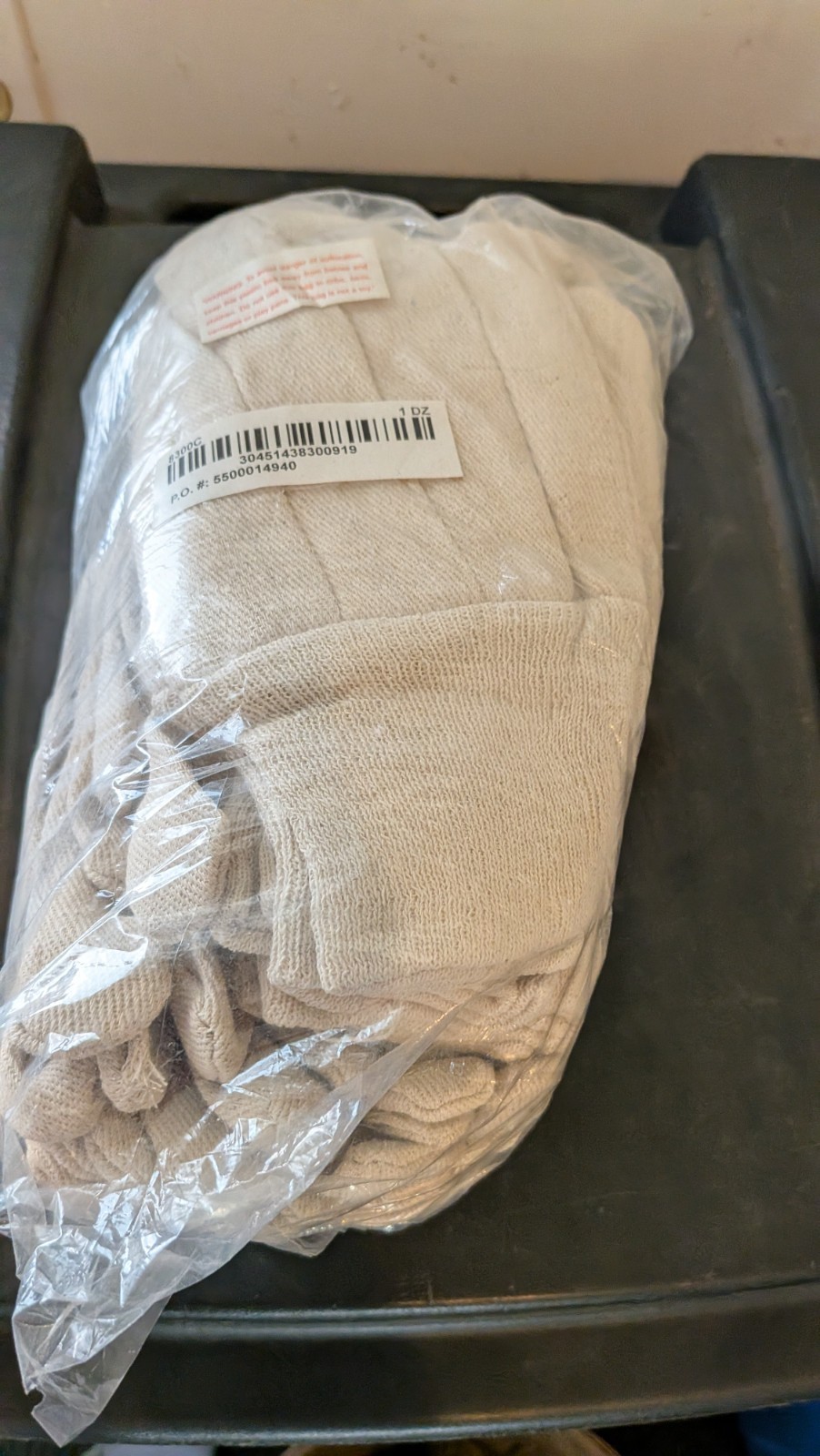 MCR Safety 8300C Industrial Cotton Work Gloves 12 Pairs (1 Dozen) Men’s Large