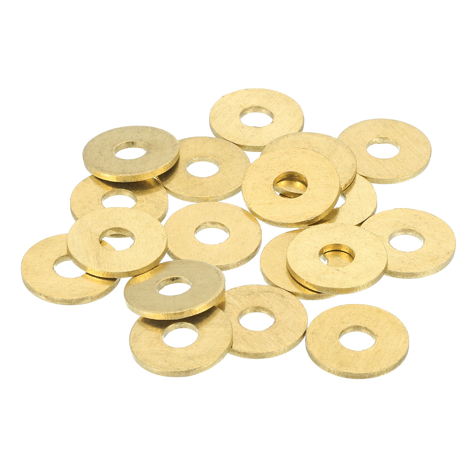 28Pcs Brass Flat Washer M6 6 x 18 x 1.5mm Fenders Washers Assortment