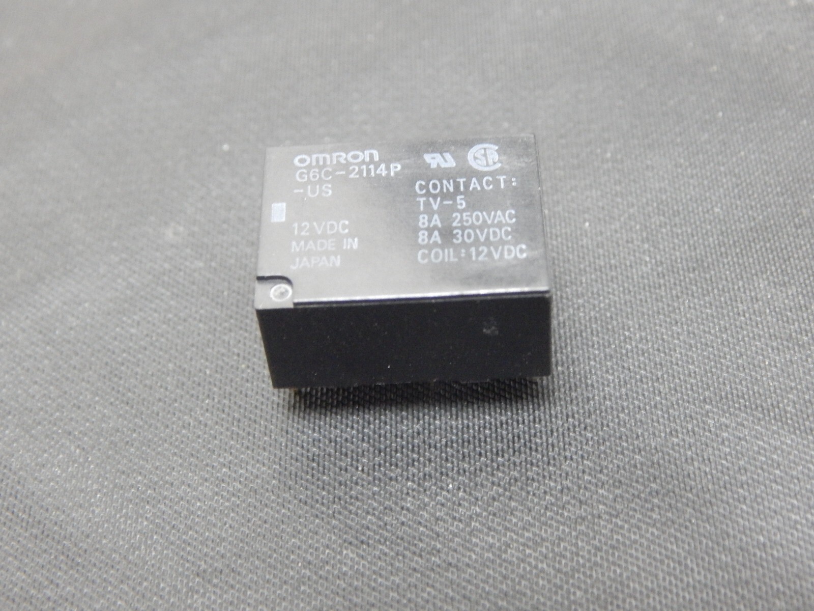 OMRON G6C-2114P-US-DC12 RELAY DPST 8A 12V G6C-2114P-US 12VDC – USA FAST SHIPPING
