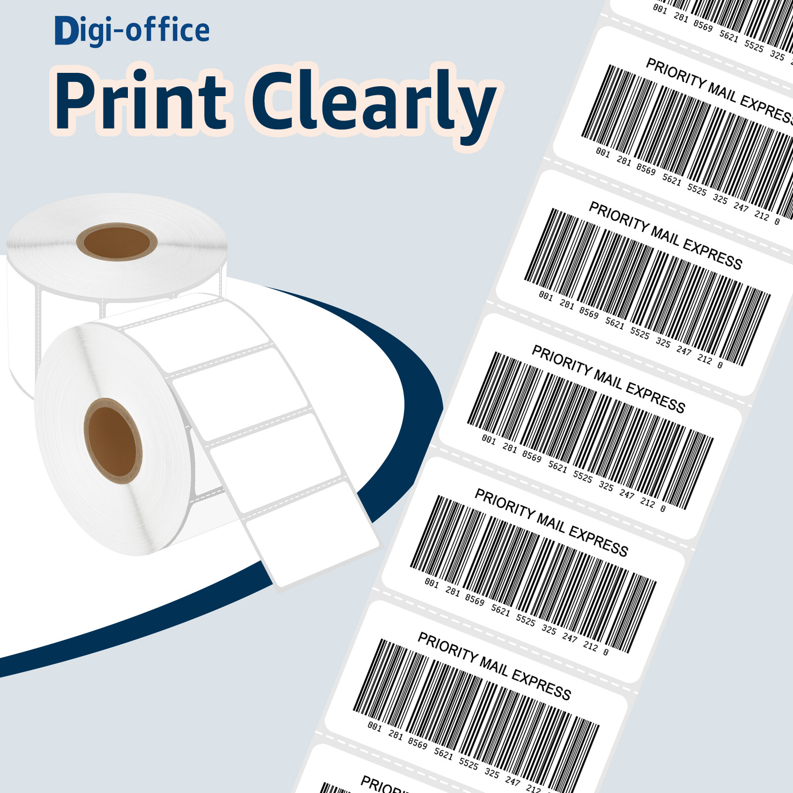 3Rolls 1000 Labels 2.25×1.25 Direct Thermal for Zebra LP 2824 2844 Eltron ZP450