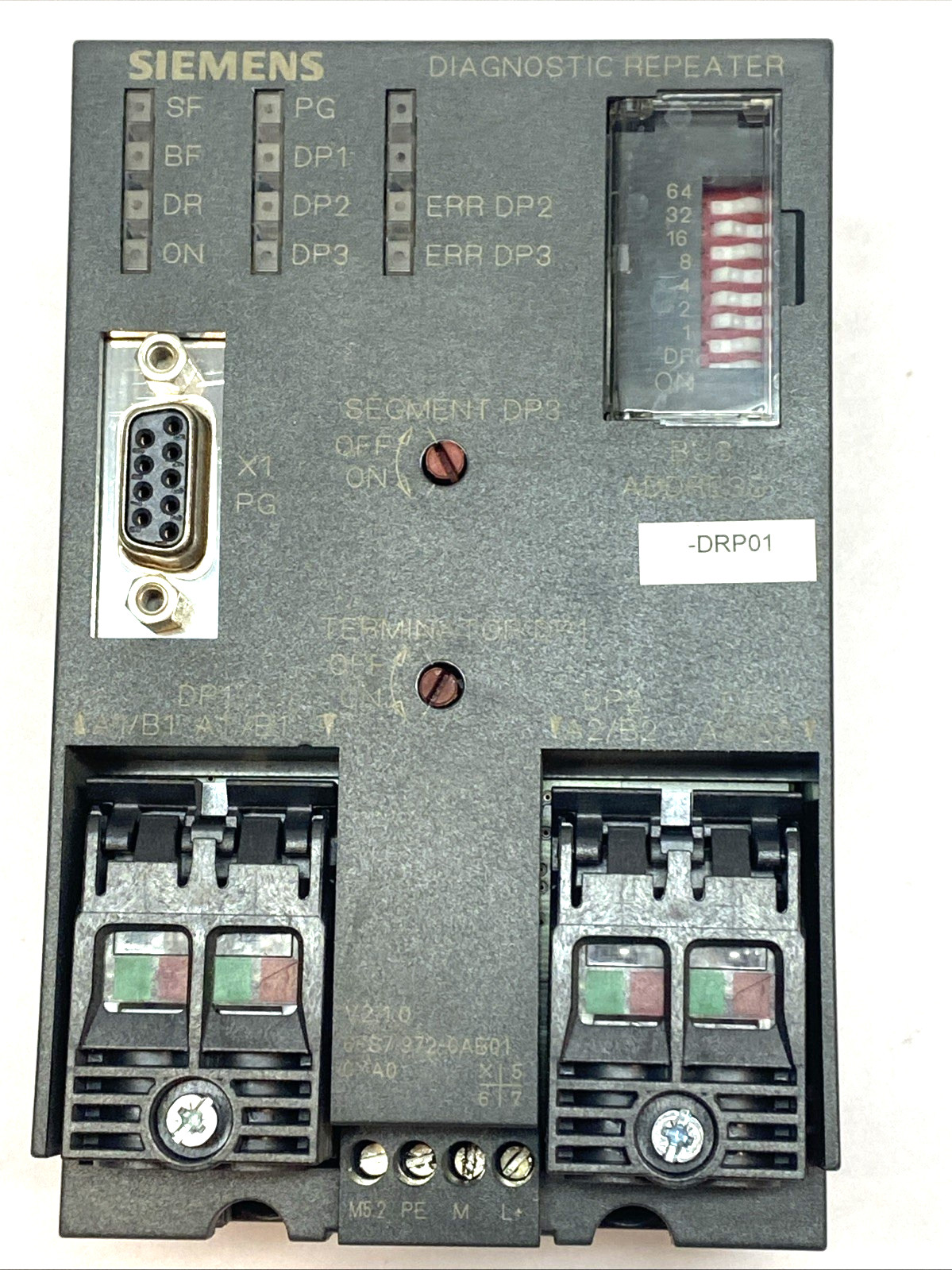 Siemens 6ES7972-0AB01-0XA0 SIMATIC S7 PROFIBUS DP Diagnostic Repeater RS485 24V
