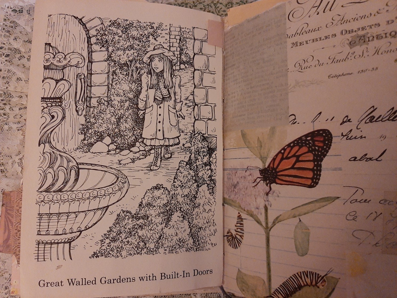 Junk Journal Handmade chunky «Secret Garden» Soft and squishy Classic Story