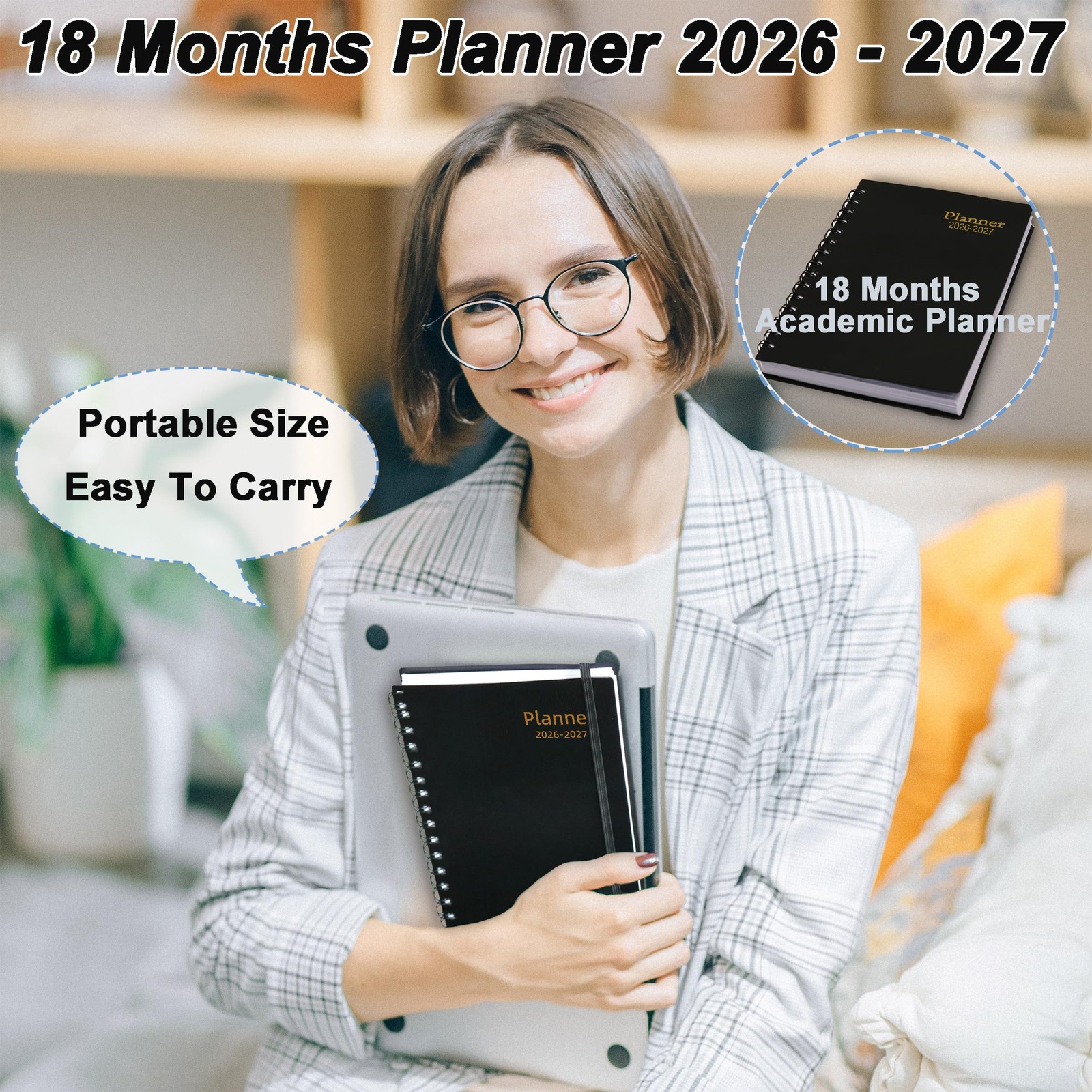 Daily Planner 2026-2027, 2026 Planner Weekly and Monthly, Jan 2026-Jun 2027, …