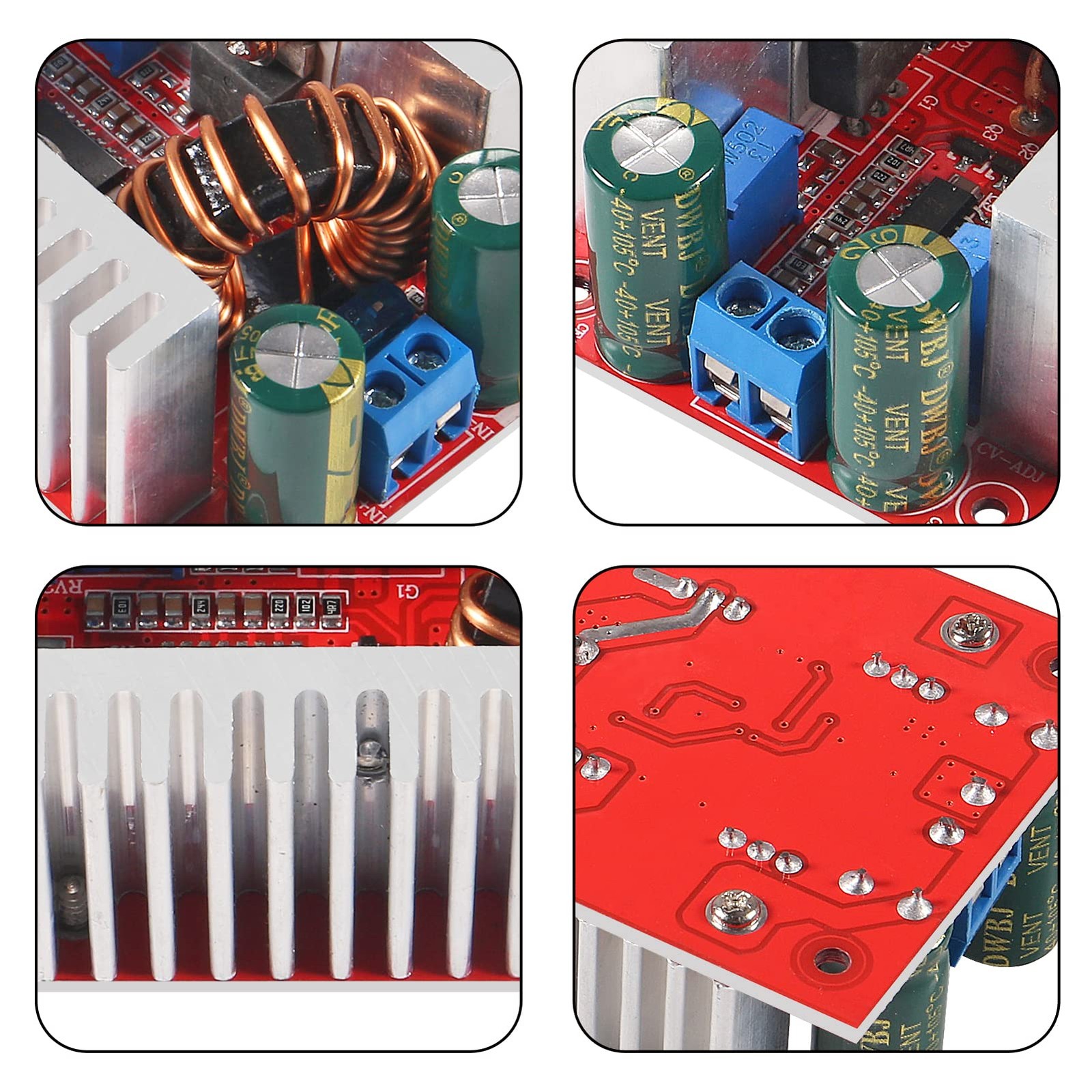 5Pcs 400W 15A DC-DC Boost Converter Step Up Module, DC 8.5V-50V to 5PCS