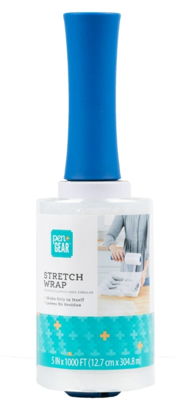 PEN GEAR STRETCH CLEAR WRAP 5in x 1000Ft MAILING WRAP NO RESIDUE 1 ROLL