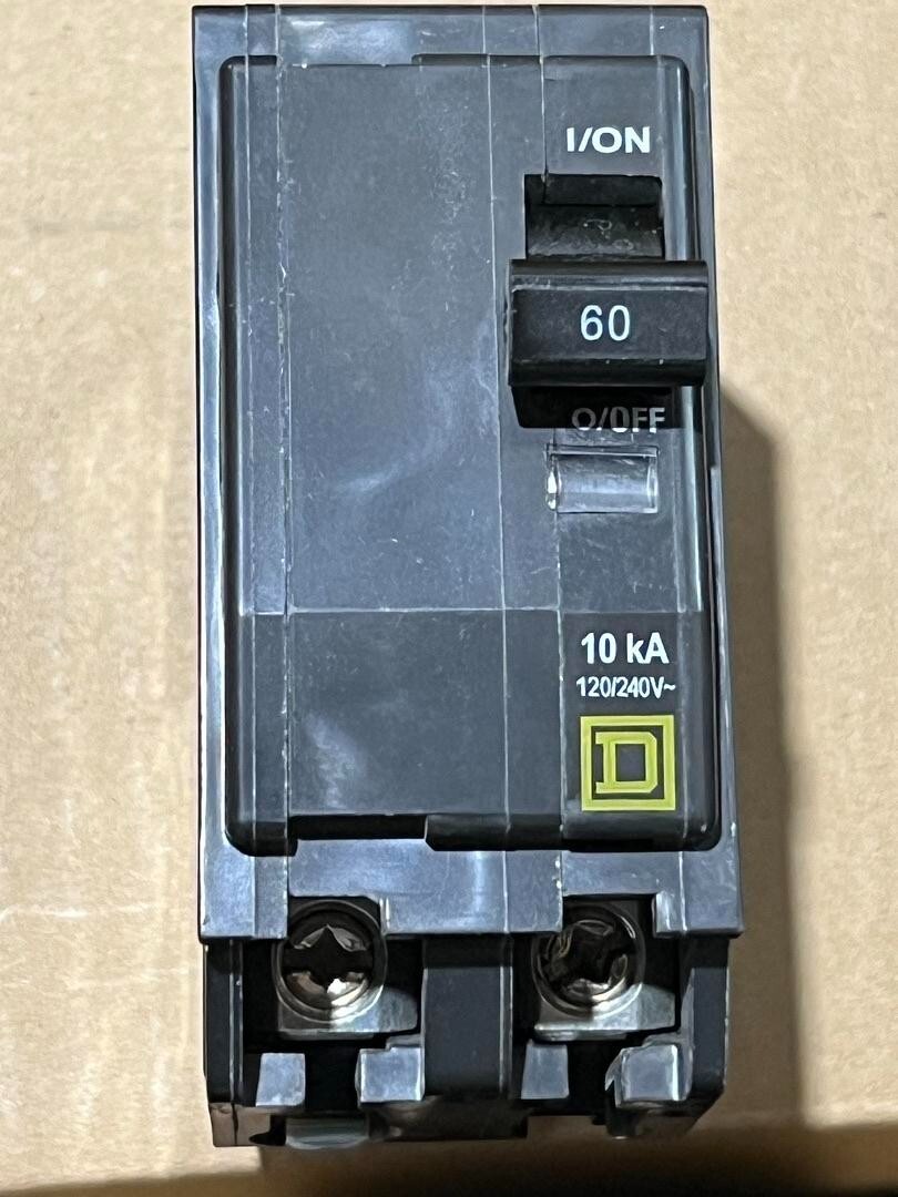 NEW Square D QO260 Miniature Circuit Breaker 2-Pole 60A 120/240V – W69