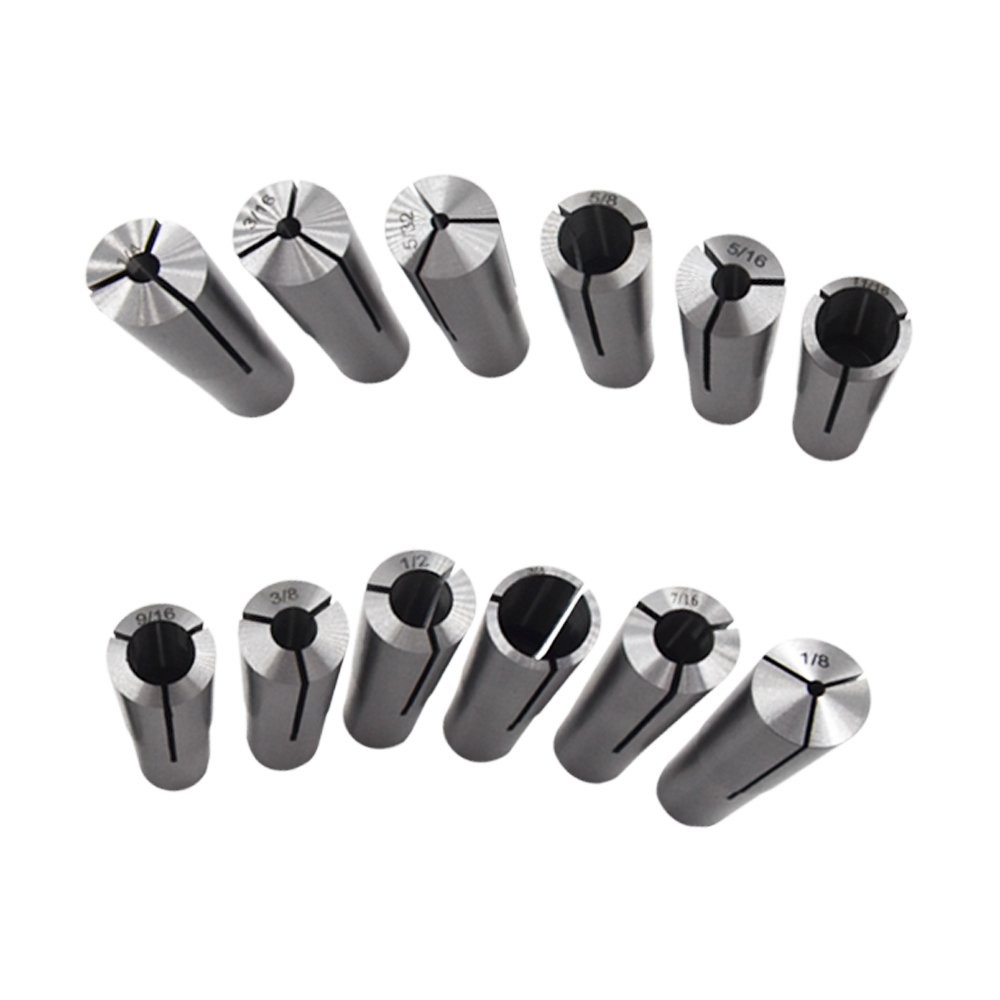 12 Pcs #3 Morse Taper Collet Set 1/8″ – 3/4″ 3MT MT3 3/16 1/4 3/8 1/2 5/8 Chuck