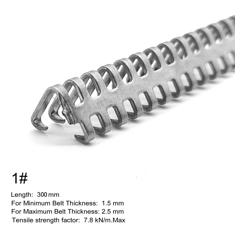 4pcs 12″ PVC PU conveyor belt Stainless Steel Belt Fasteners with Pins Lacing