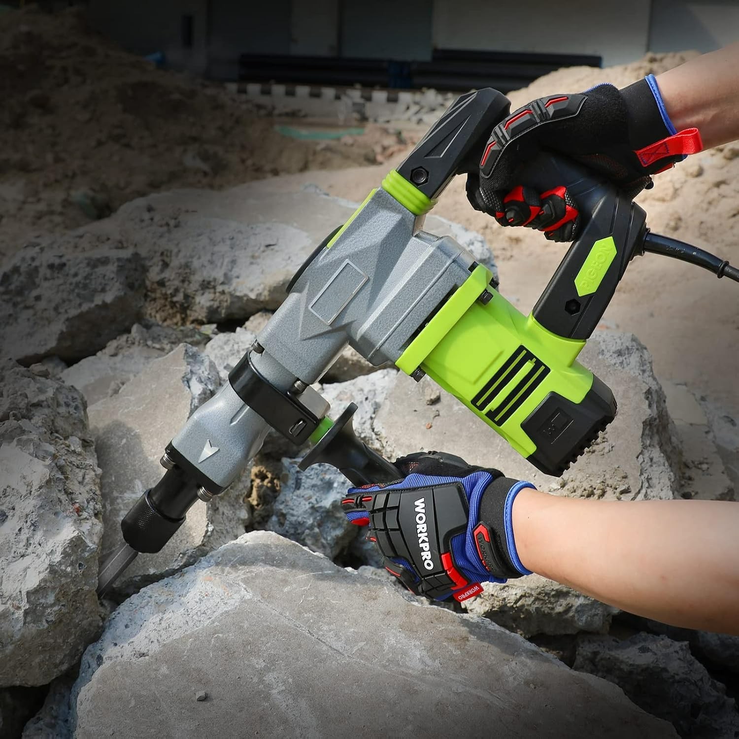 Synthetic Leather Heavy Duty Work Gloves with Waterproof Touchscreen – XL
