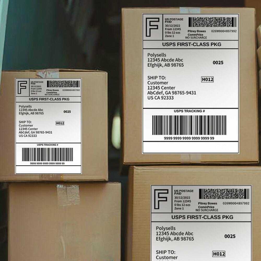 4″x5″ Shipping Label Sheets – Address Labels Stickers for Laser Inkjet Printer