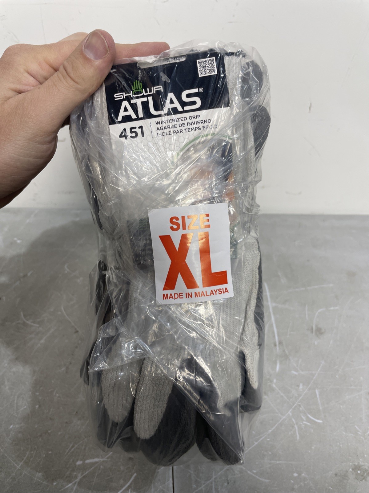 12 Pair Showa 451 Therma Insulated Cold Weather Palm Coated Work Gloves XL Size