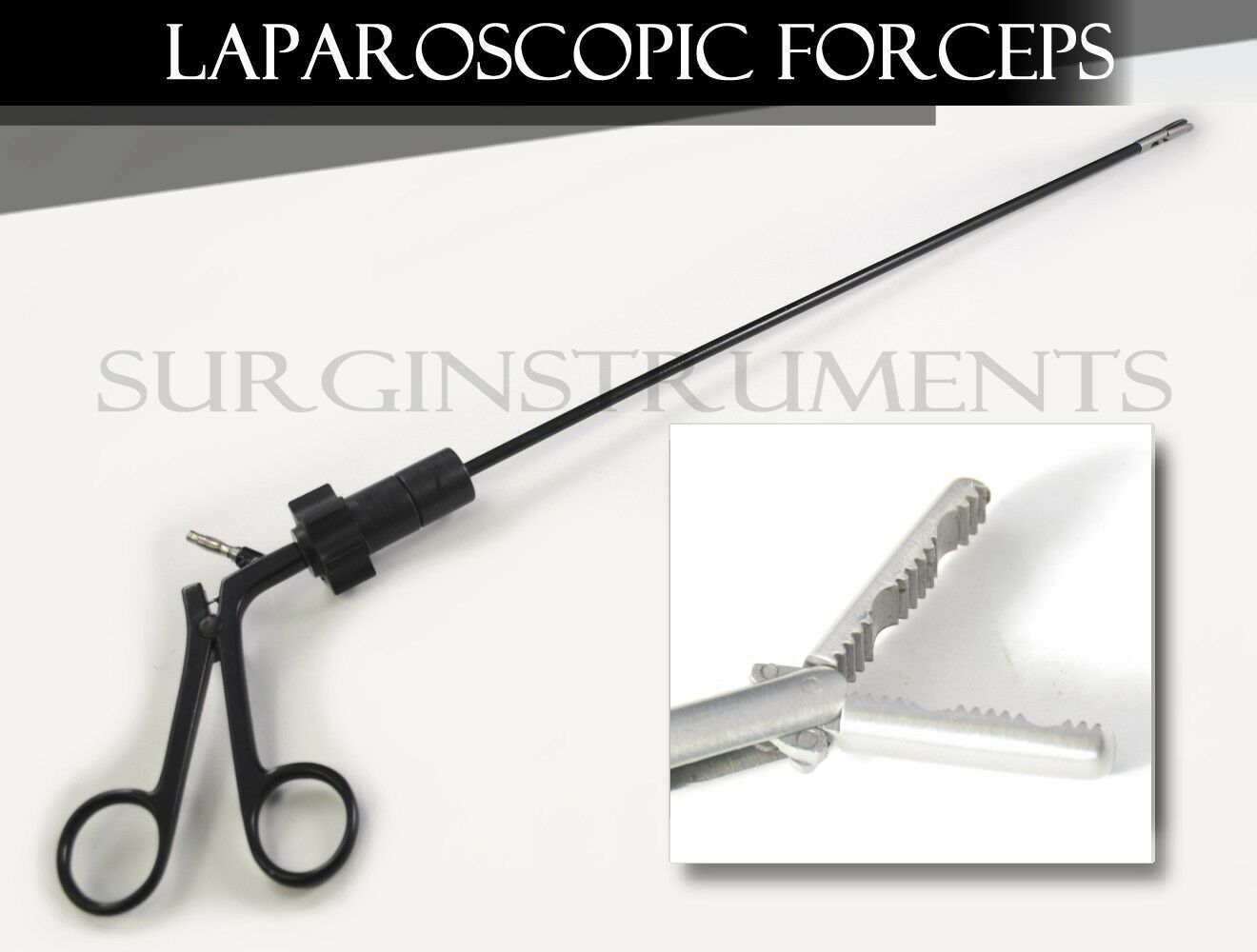 Maxi Forceps 5X330mm Laparoscopic Grasping Grasper Laparoscopy Endoscopy German