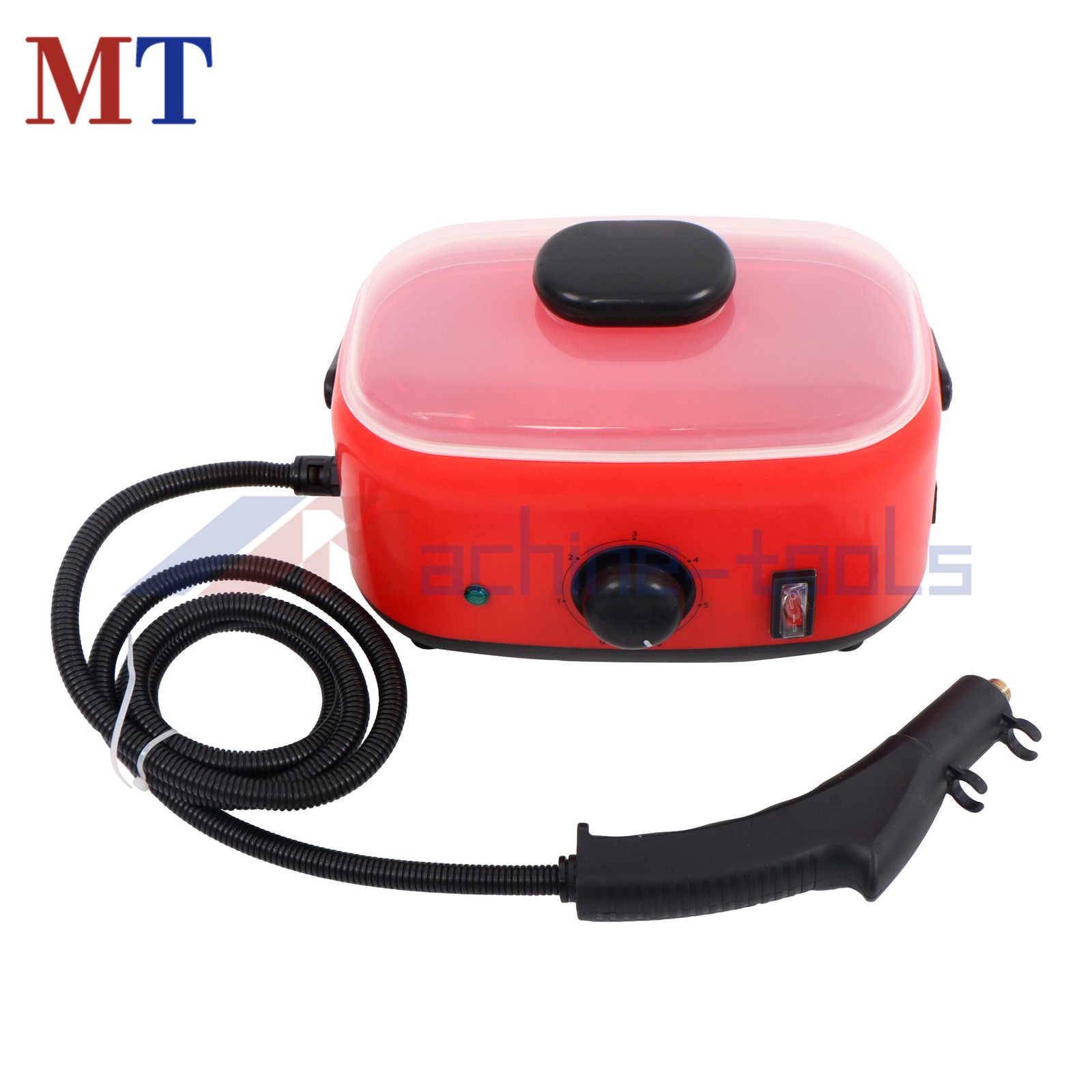 Adjustable Steam Cleaner 2500W Portable for Concrete Stains&Graffiti CleaningRed