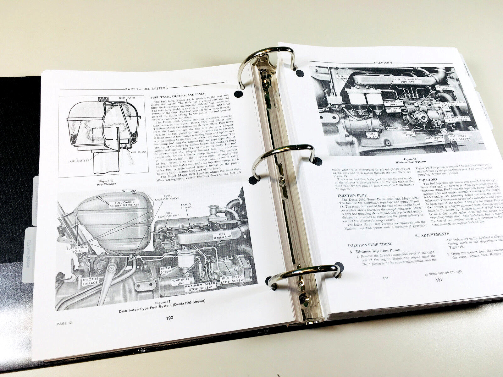 Ford 2000 3000 4000 5000 Series Tractor Service Parts Operators Repair Manual