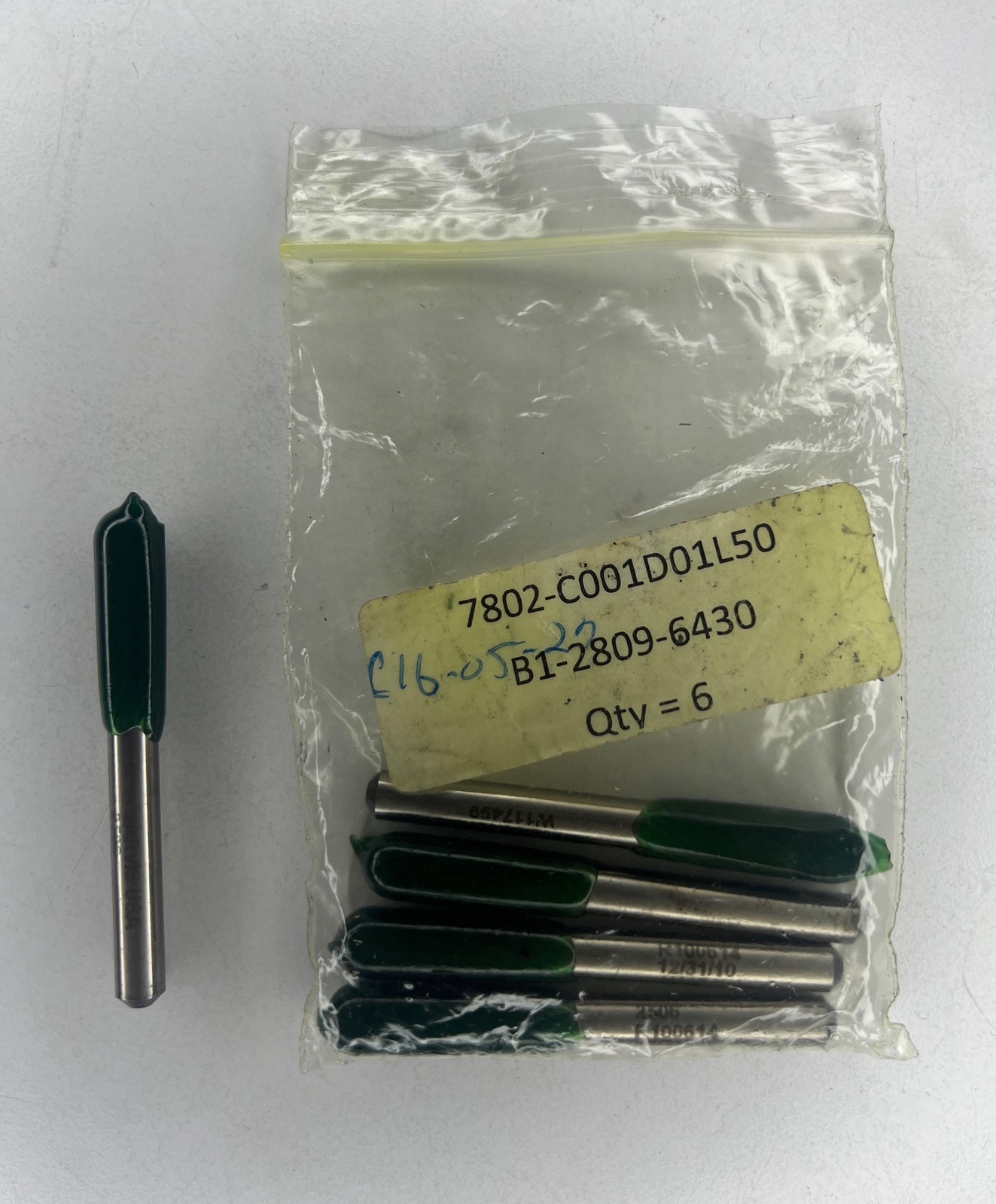ONE(1) JARVIS Cylindrical Rotary File 1/4″x1″ Standard Cut 1/4 Shank 2506 100614