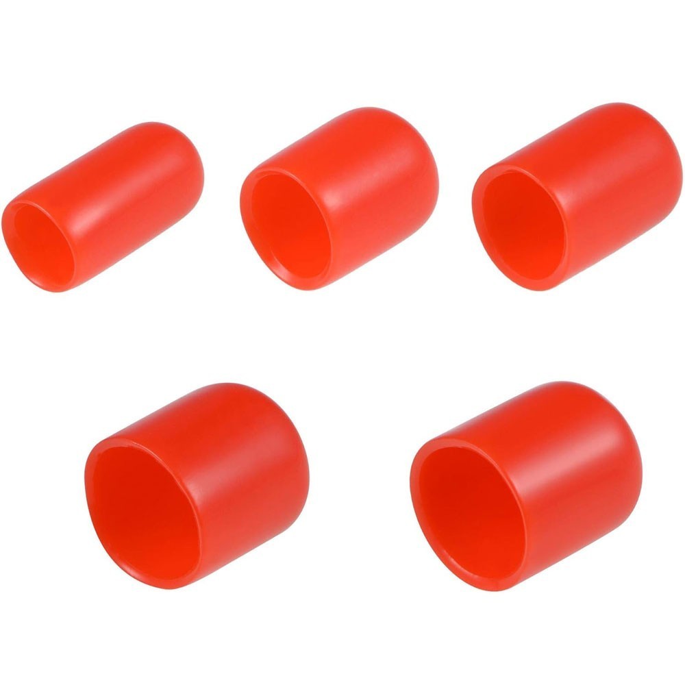 25-100Pc Vinyl Rubber Round End Cap Cover Plastic Pipe Tube Hub Thread Protector