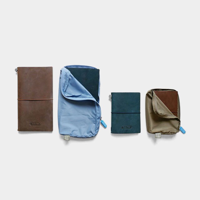 TO&FRO Organizer for Traveler’s Notebook Passport Size Blue Gray Japan