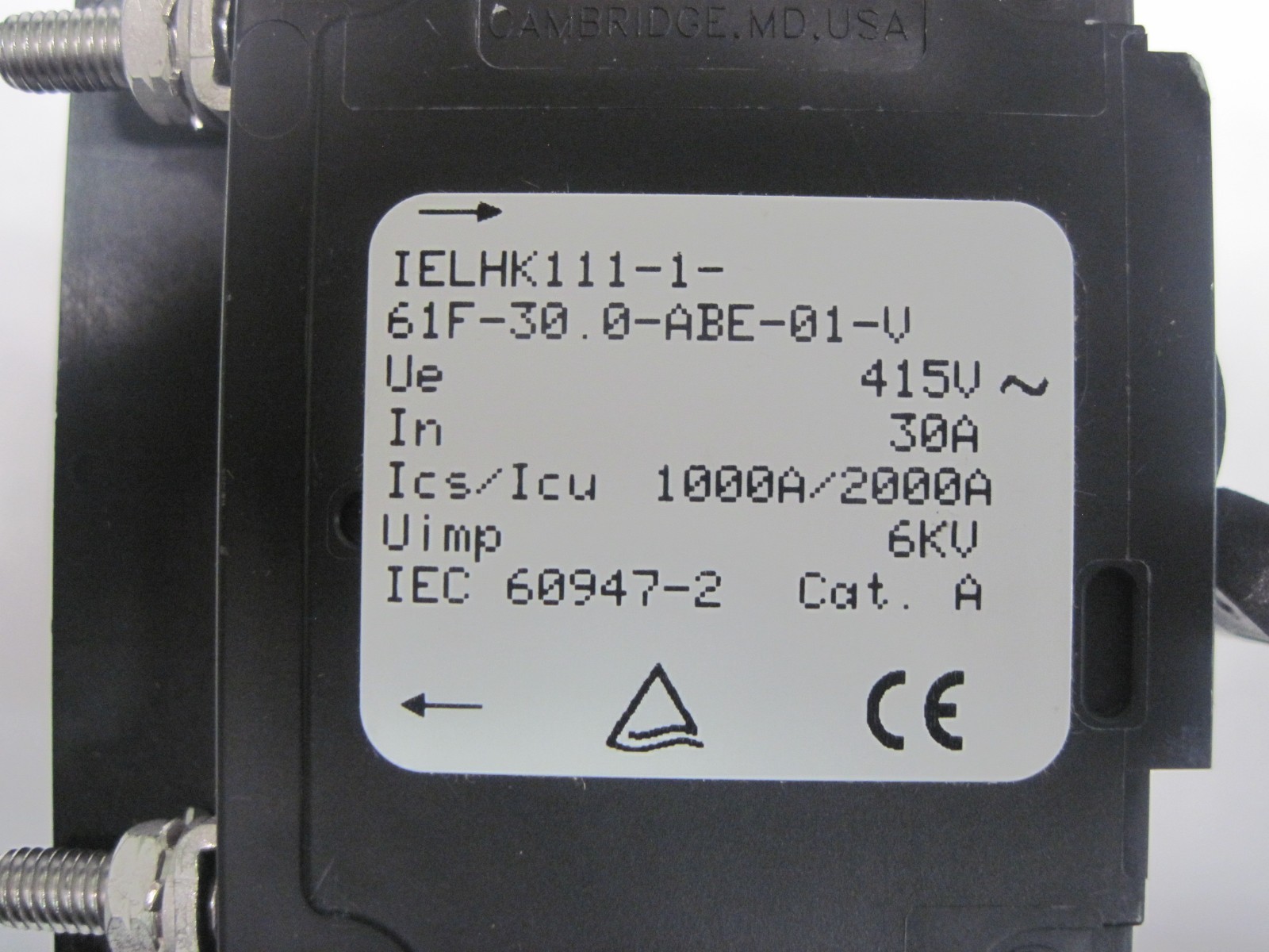 IELHK111-1-61F-30.0-ABE-01-V AIRPAX