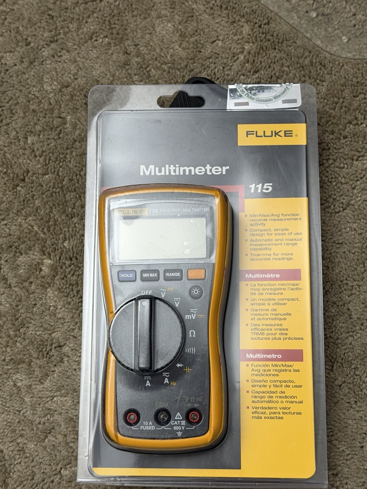 Fluke 115 TRMS Multimeter, New