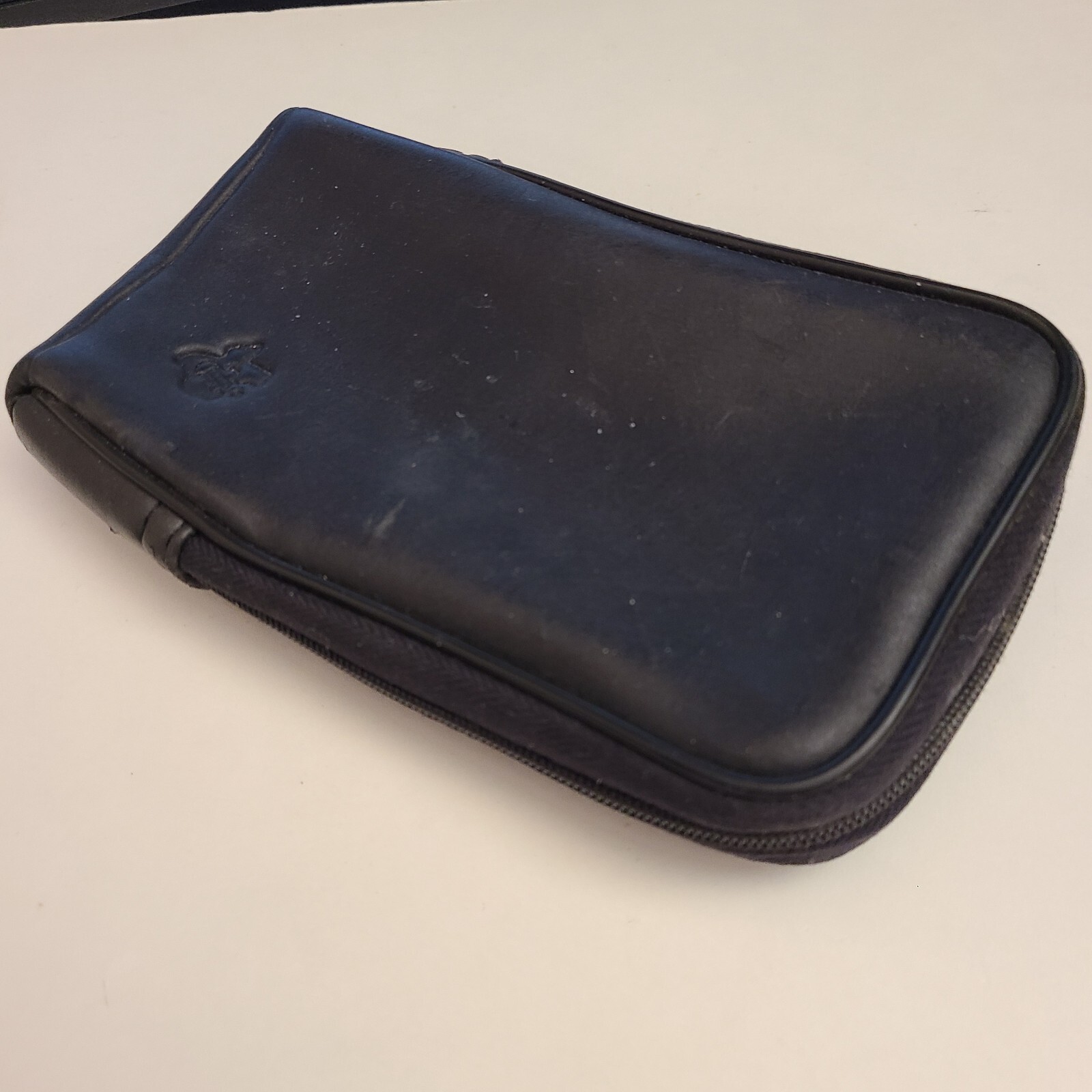 VTG Texas Instruments TI Calculator Black w/Blue Interior Zip Carry Storage Case