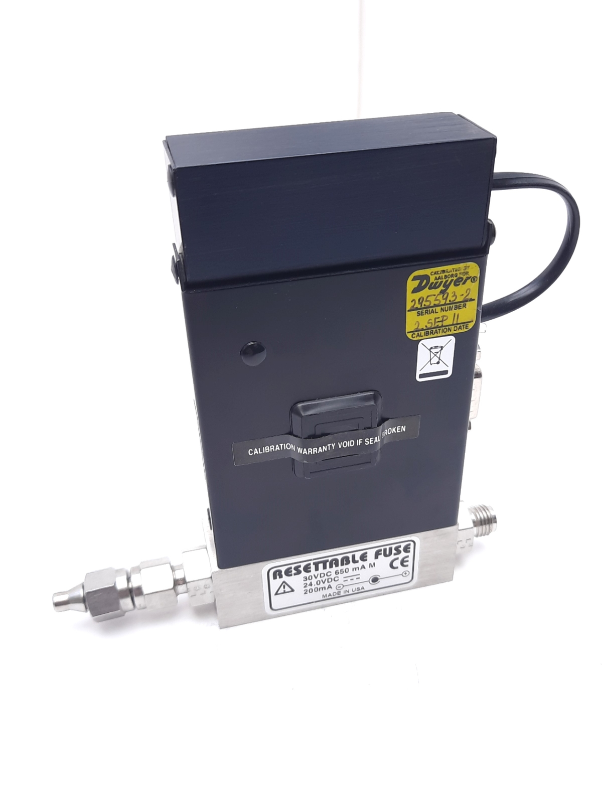 Dwyer GFM-2100-5.0-HE-24VDC Gas Mass Flow Meter 24VDC 0-5L/min 1000Psi