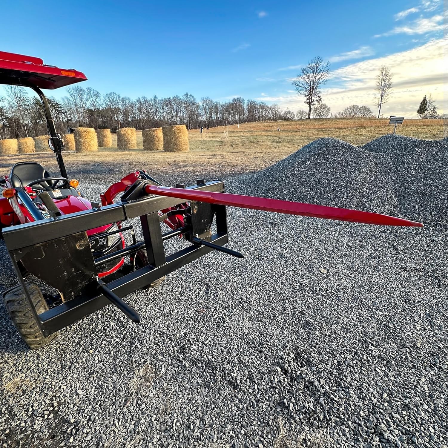 2000lbs Capacity Hay Bale Spear for Bobcat Tractors – Quick Attach & Durable