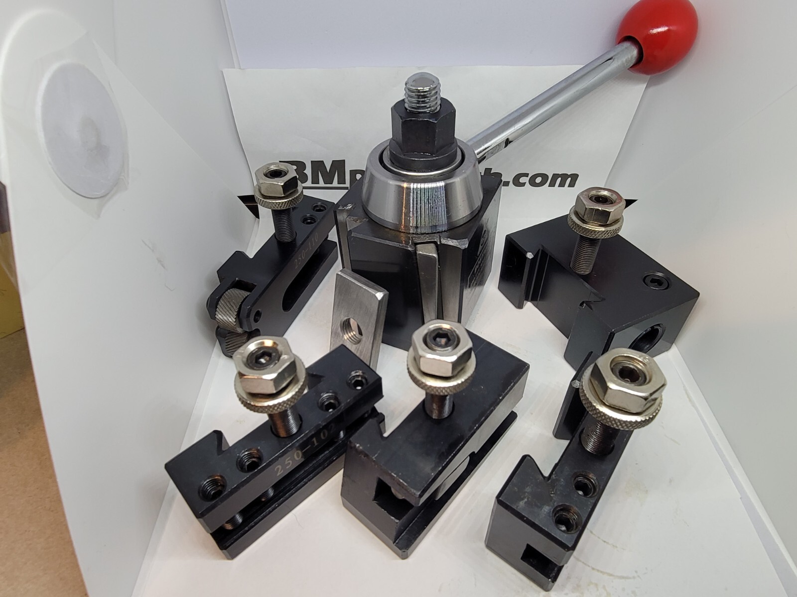 New Atlas / Craftsman 9″-12″ Lathe AXA Wedge Type Quick Change Tool Post Set