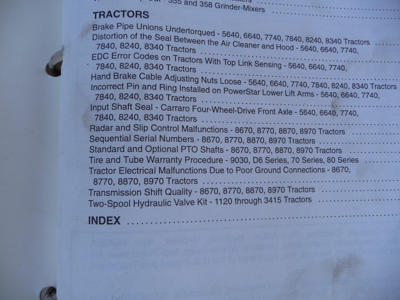 Massey Ferguson Service Tools and Equipment Catalog