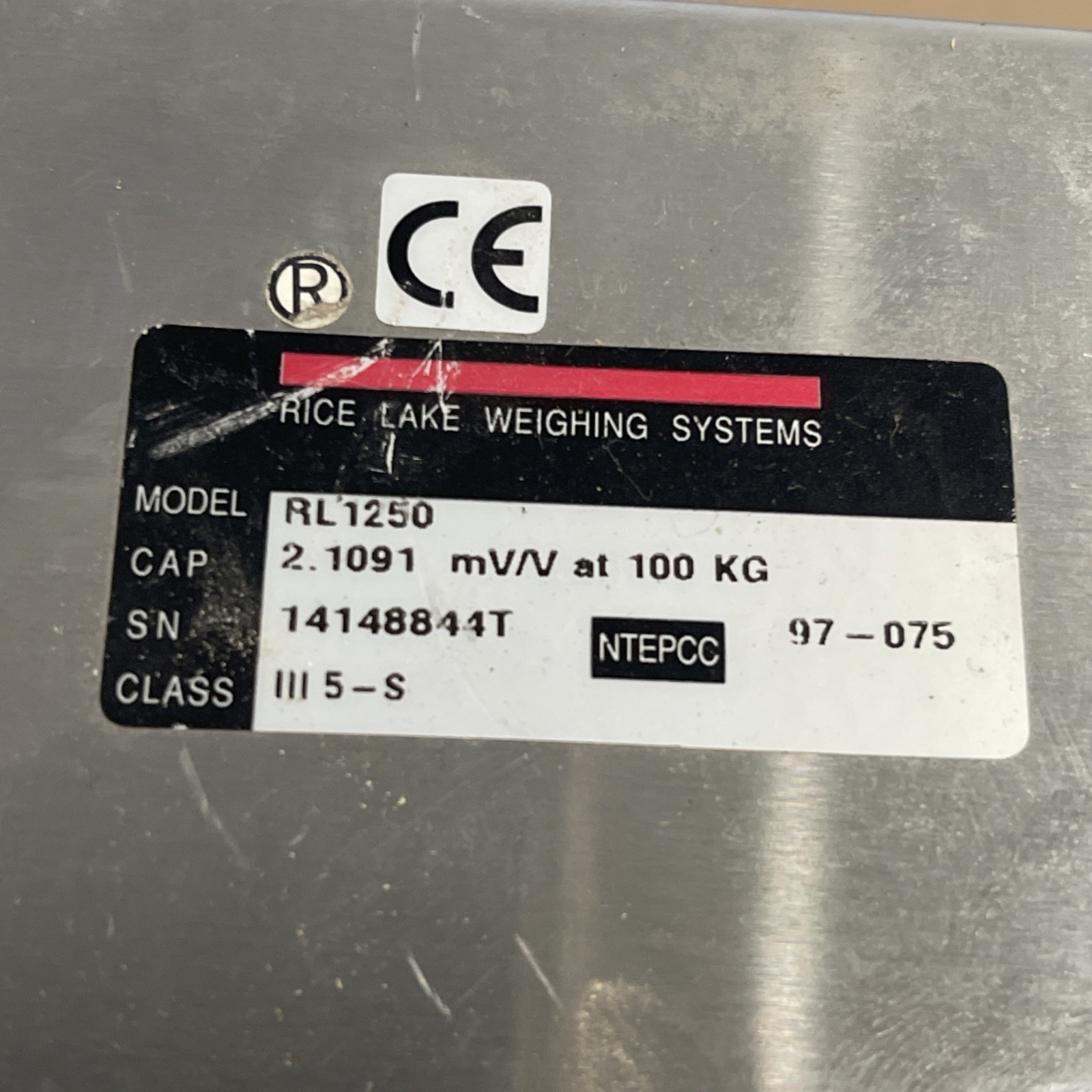 RICE LAKE RL 1250 LOAD CELL – USED
