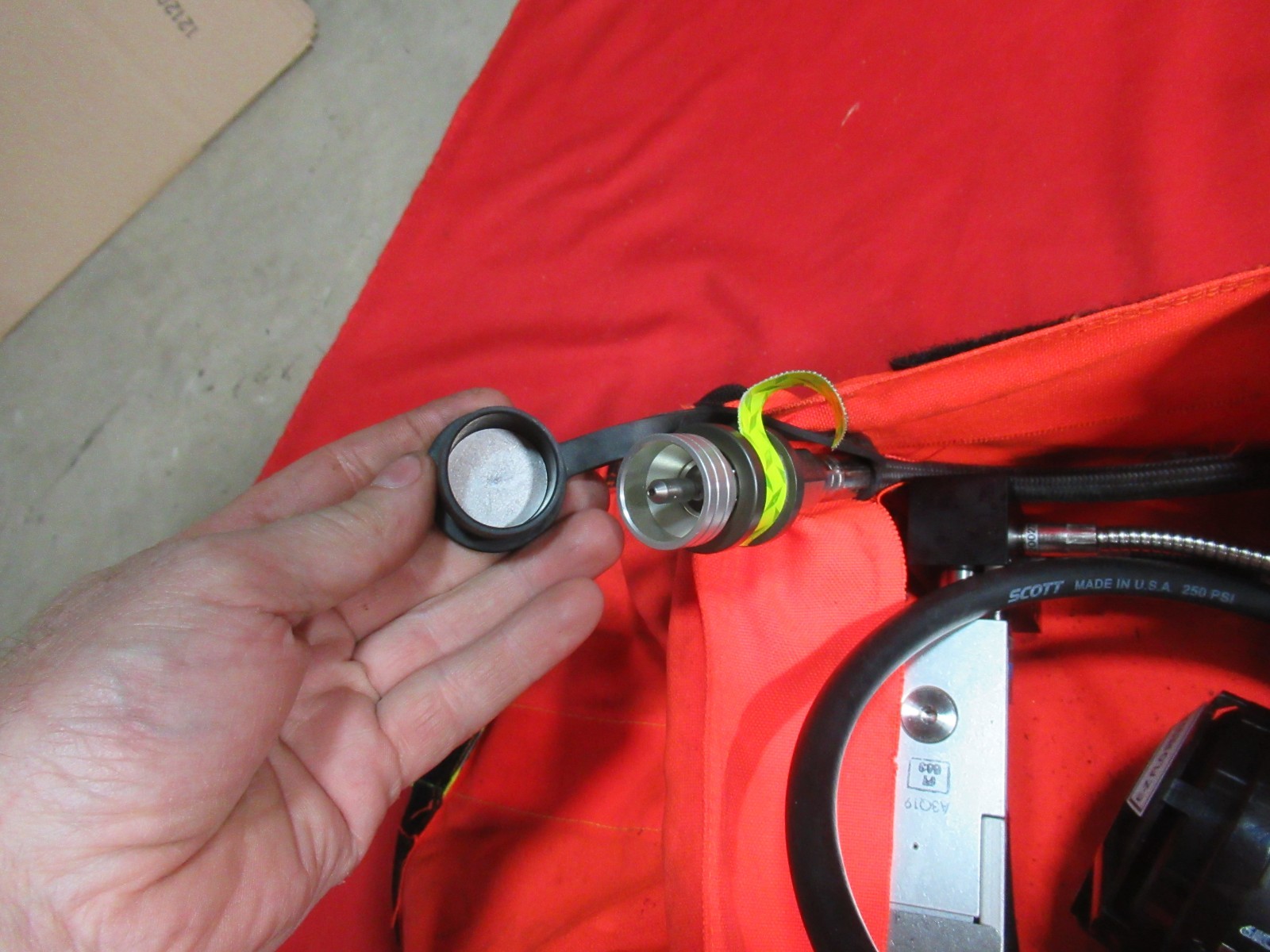 Scott RIT PAK III 4500 psi BAG COMPLETE WITH MASK REGULATOR HOSES EMT EMS RESCUE