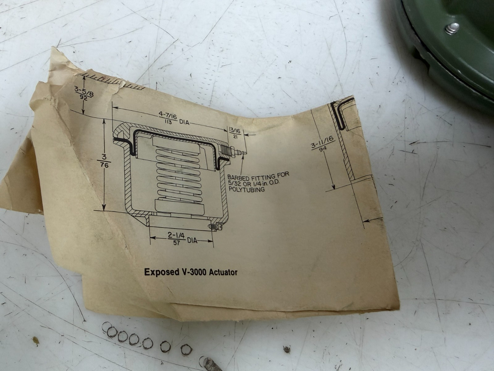 👀NEW JOHNSON CONTROLS EXPOSED DIAPHRAGM ACTUATOR 30 PSIG V-3000-1