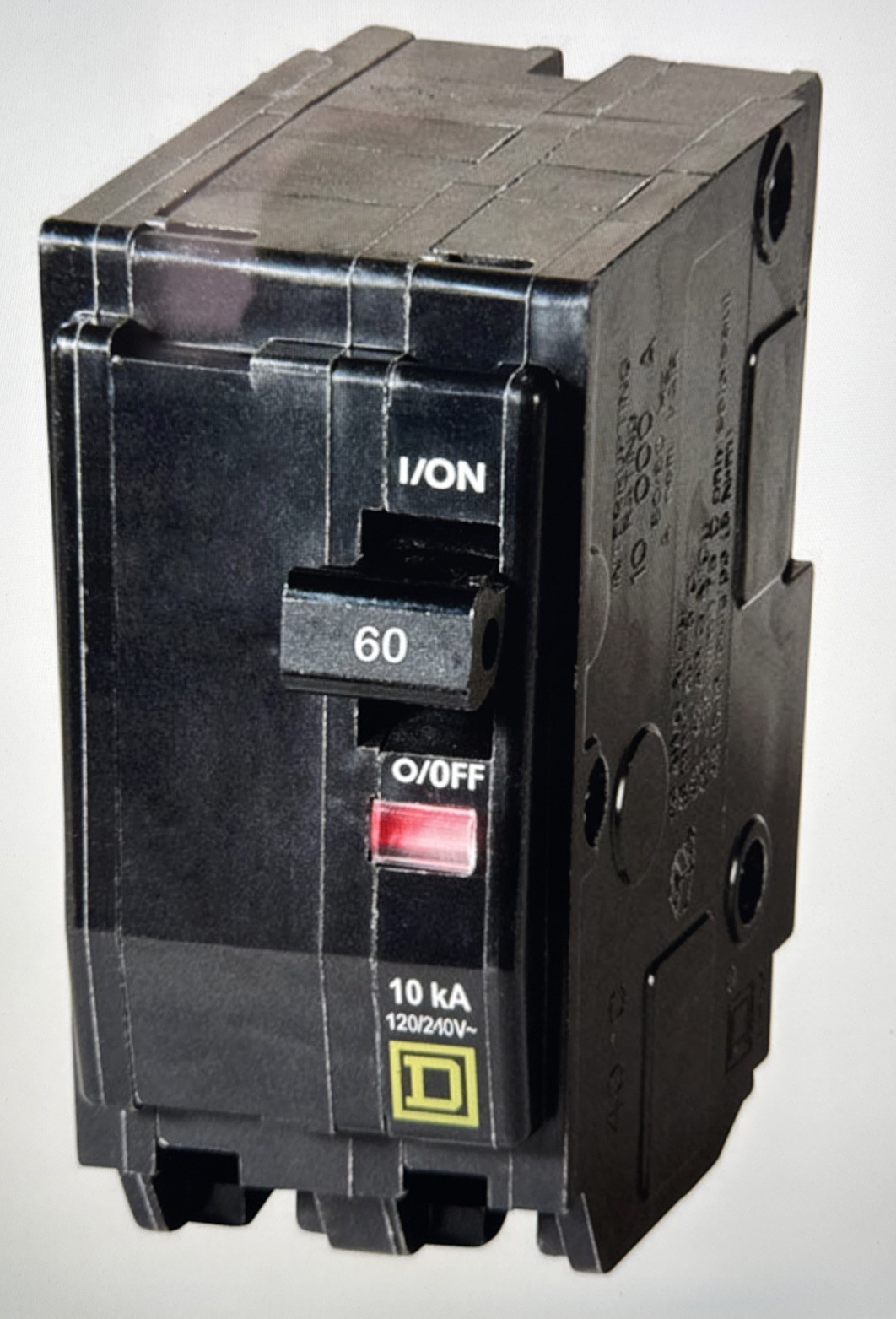 Square D – QO260 – Mini Circuit Breaker – 60 A, 1-Phase, 240V