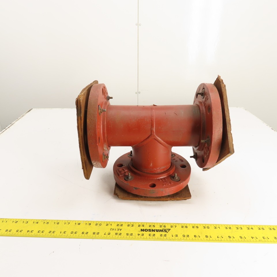 4-150 4″ x 4″ x 4″ 150 LB Flanged Industrial Pipe Tee