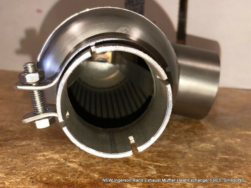 NEW Ingersoll Rand Exhaust Muffler Heat Exchanger 9 1/2″ Tall FREE SHIPPING