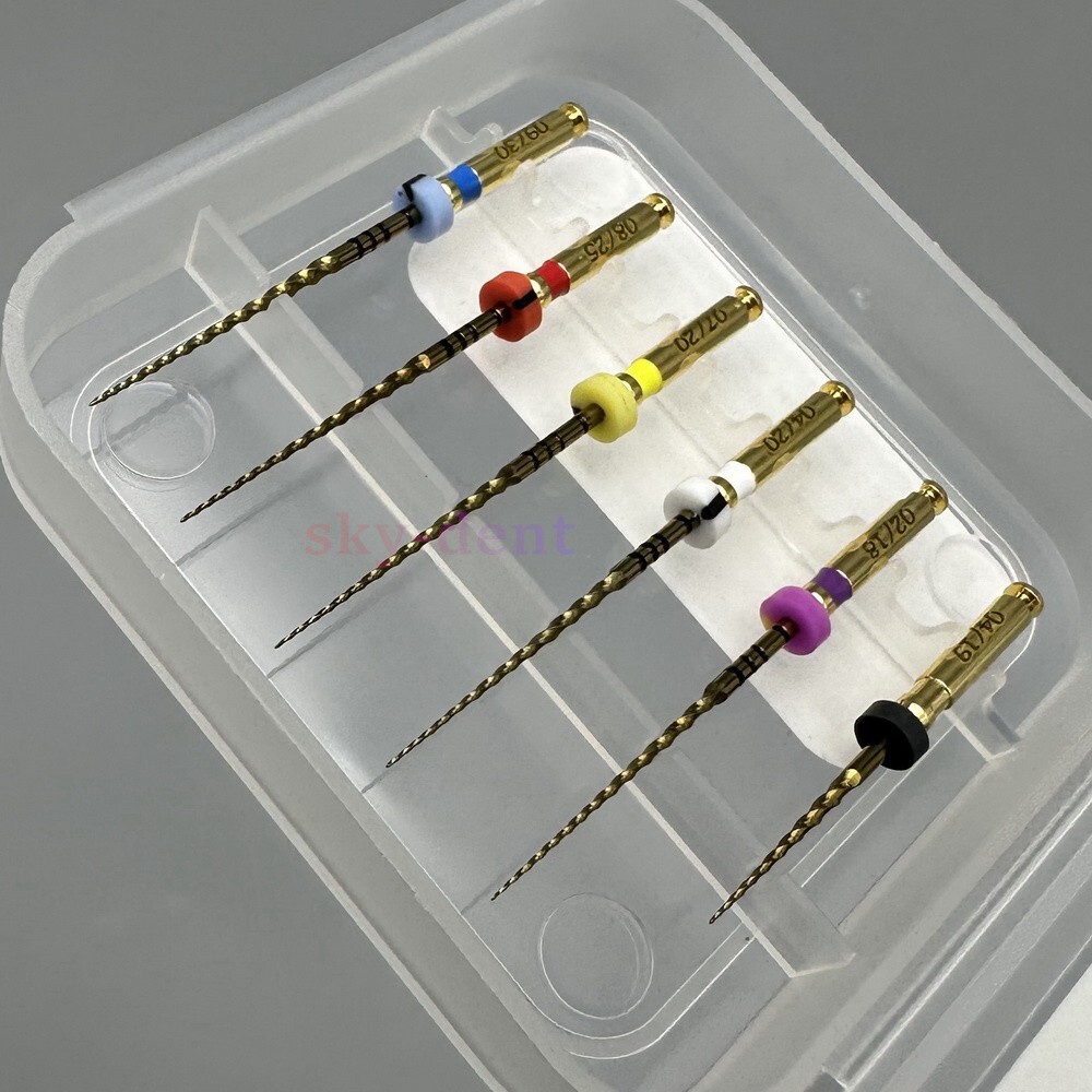 6pcs/Box Dental Endo Rotary Files SX-F3 NITI Root Canal Safe Files 21/25/28/31mm